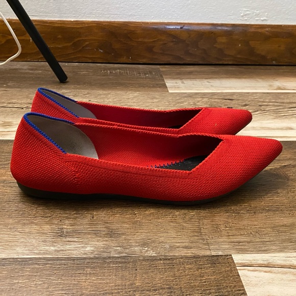 Red Rothy’s Pointed Flats in size 7 - Picture 4 of 5